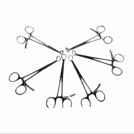 Bone Reduction Forceps – Pointed/Serrated with Ratchet Lock – For Small Bones (6 Pcs)