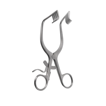 Adson Cerebellum Retractor – Angled 80°, 4x4 Blunt Teeth, 9.5" – Surgical Retractor Set