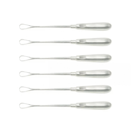 Sims Uterine Curettes – 11 OB/Gynecology Instruments, German Grade – 6 Pcs Set