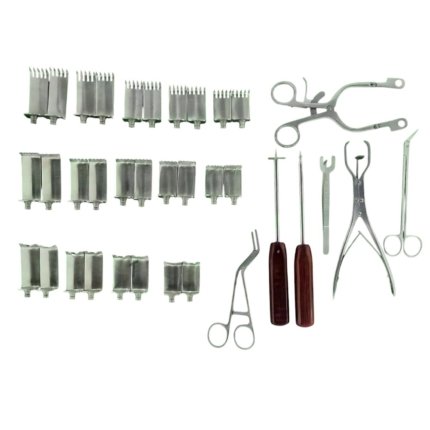 Aesculap Caspar Cervical Retractor Set – 35 Pcs with Case & Steel Blades (Neurology)