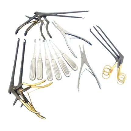 Ferris Smith Kerrison Punches and Rongeur Bone Curettes Set – Orthopedic Instruments