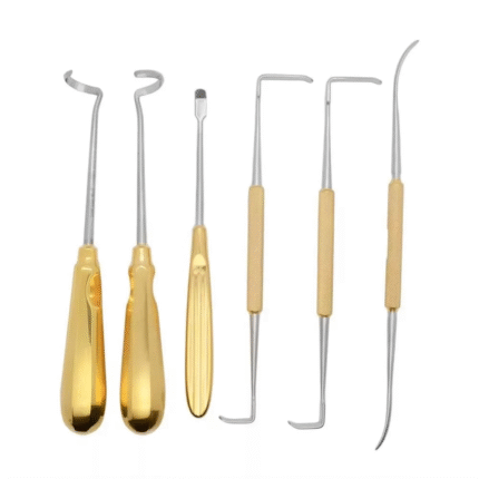 Rhinoplasty Costal Cartilage Surgical Instruments – Orthopedic Set (6 pcs)