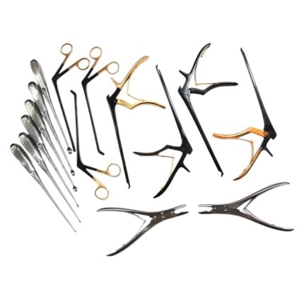 Codman Kerrison Rongeurs & Bone Curettes – 15-Piece Spine & Orthopedic Set