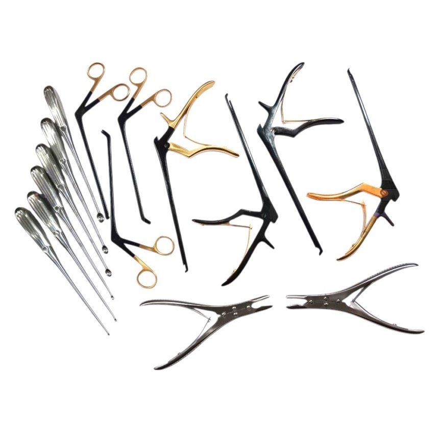 Codman Kerrison Rongeurs & Bone Curettes – 15-Piece Spine & Orthopedic ...