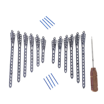 Locking Medial D Tibial 3.5mm Plate R/L with Locking & Cortex Screws – 143 Pieces Set