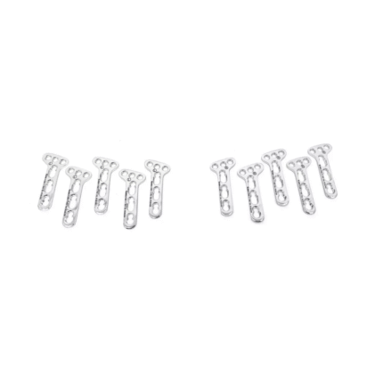 T Oblique Plate Veterinary – 3.5 mm, Set of 10 PCS, 3-Hole [5L / 5R], Stainless Steel