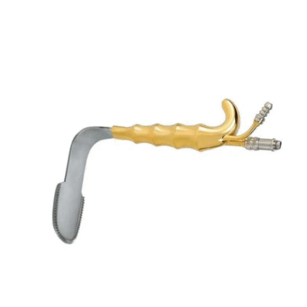 Epstein Abdominoplasty Retractor with Fiber Optic Light Guide & Suction Tube