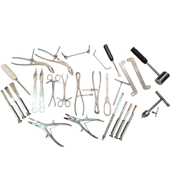Basic Ortho Instruments Basic Orthopedic Surgical Instrument Set – 27 PCS Complete - Surgical Mark