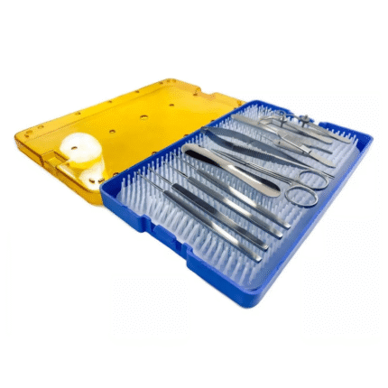 Chalazion Surgery Instrument Set – With Matt & Sterilizing Box, Ophthalmic Surgical