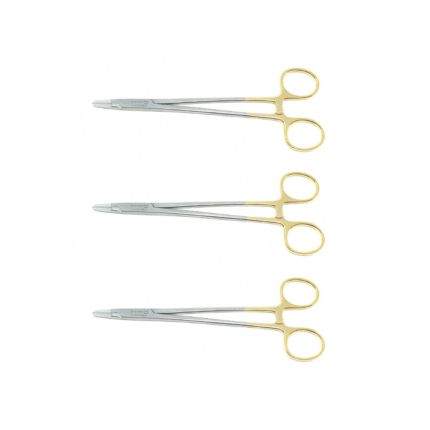 TC Premium Mayo-Hegar Needle Holder – 8" with Tungsten Carbide Inserts (3 Pcs)