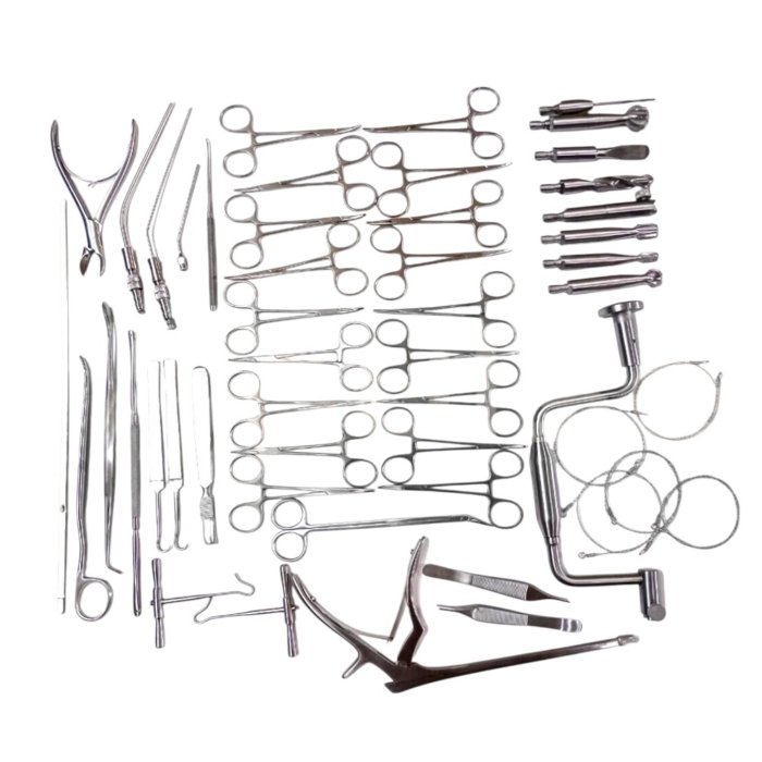 Basic Operative Set Basic Vascular Surgery Set – Surgical Medical Instruments (52 Pieces ...