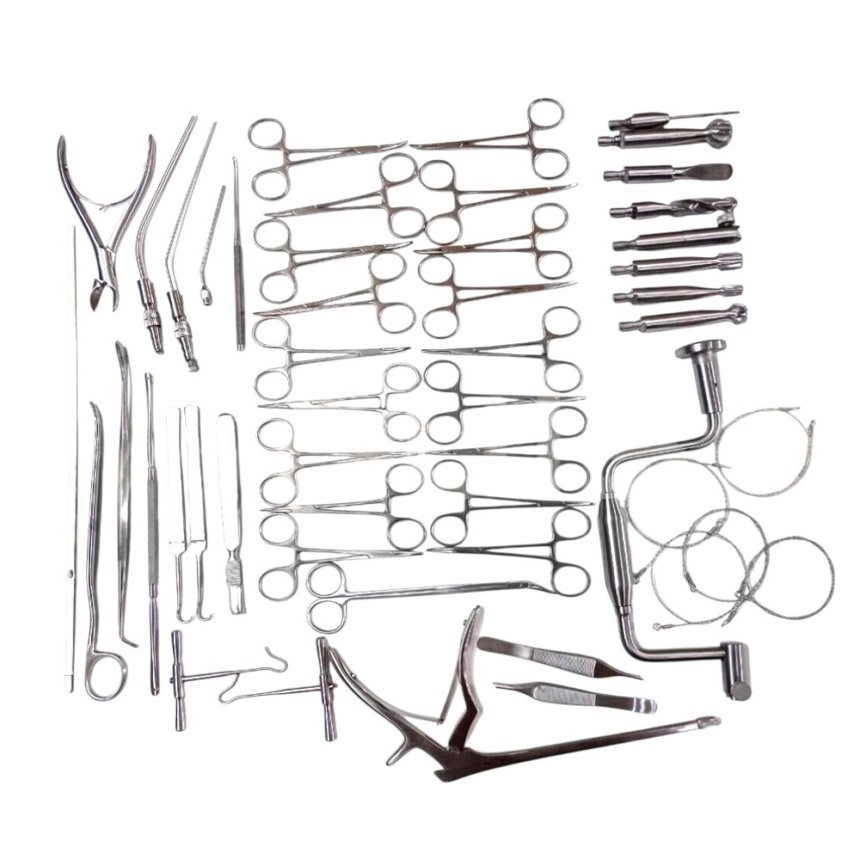 Surgery Basic Set Basic Vascular Surgery Set – Surgical Medical Instruments (52 Pieces ...