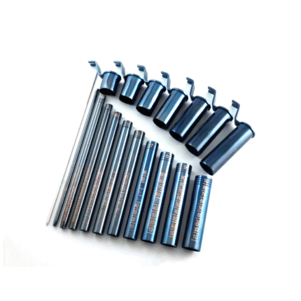 MIS Tubular Retractor System – Dilators + Neupsy Keys (Blue) 22–24mm – Minimally Invasive Surgery Instruments