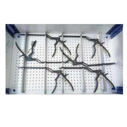 Kerrison Bayonet Bone Spine Rongeurs – German Orthopedic Instrument, 6 Pcs with Box