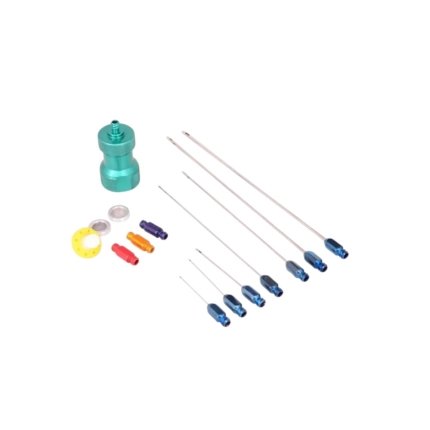 Basic Surgical Liposuction Instrument Harvester Cannulas – 14-Piece Set