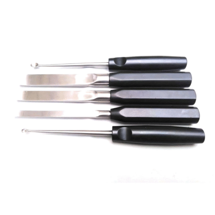 Plastic Surgery Instrument Box – 15-Piece Face Lift, Endoscopic Brow Lift & Nasal Rasps Set