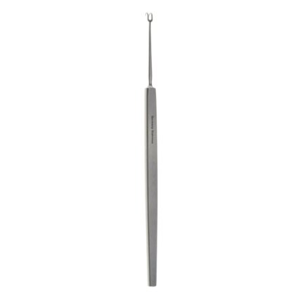 Ophthalmology Fixation Hook Double Sharp Large