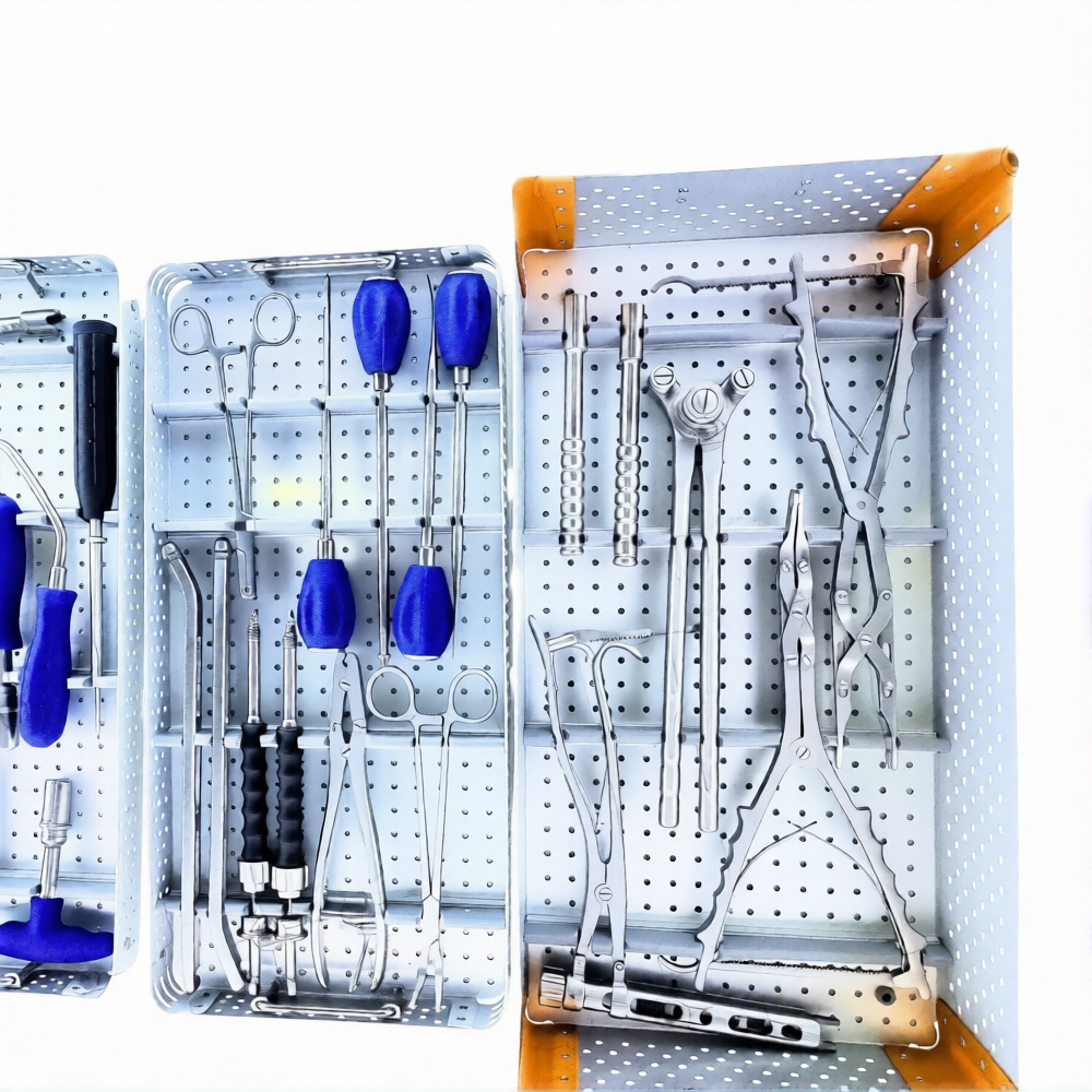 Lumbar Spine Pedicle Screw Instrument Set with Box-ezremove