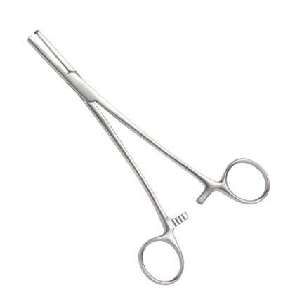 Faure Artery Forceps – 1 x 2 Teeth, Longitudinal Serrations, Straight Design