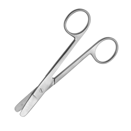 Harvey Wire Scissors Straight 1 Blade Serrated Veterinary Surgical Scissors