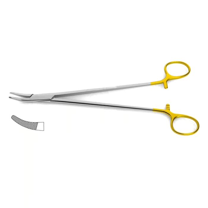 Heaney Needle Holder Tungsten Carbide Curved 10″ – General Surgery ...