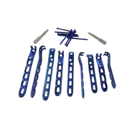 Ankle Hook Plate LCP 3.5mm Set – 109 Pcs with LCP 3.5mm Screws