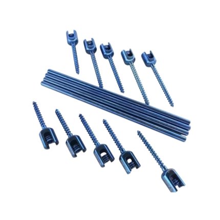 Pedicle Screw & Rod 5.0mm Spine Set – 14 Pcs Orthopedic Spine Implants