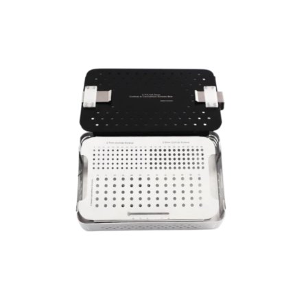 4.5mm Cortical Screws Box with Cortical Screws, Rack, Sterilization Case