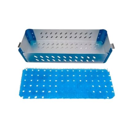 Aluminum Empty Case Box with Silicone Mat – Veterinary Surgical Instruments