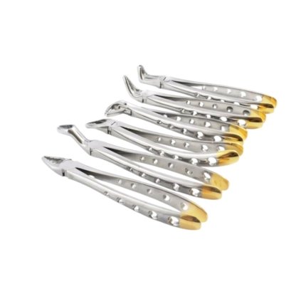 Set of 6 Special Pattern Dental Surgery Extracting Forceps