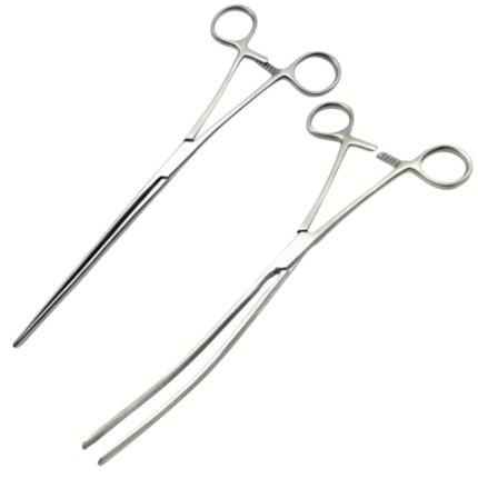 Mayo Robson Intestinal Clamp Forceps – Curved & Straight, 23 cm, Surgical Orthopedic