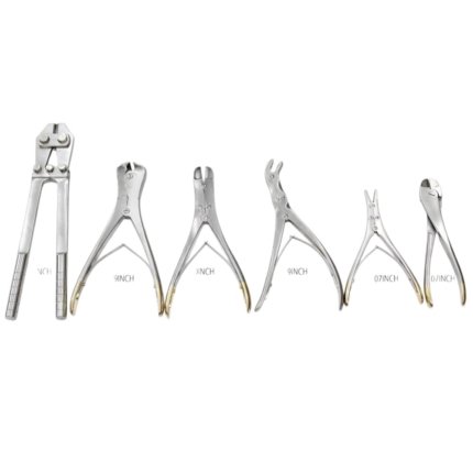 PIN & WIRE Cutter – 06 PCs Set, T/C Jaw, Orthopedic Surgical Pliers, Veterinary Special