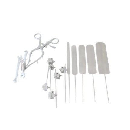 Janetta Retractor Set – Single Bar, Double Bar, Short Blade, Long Blade