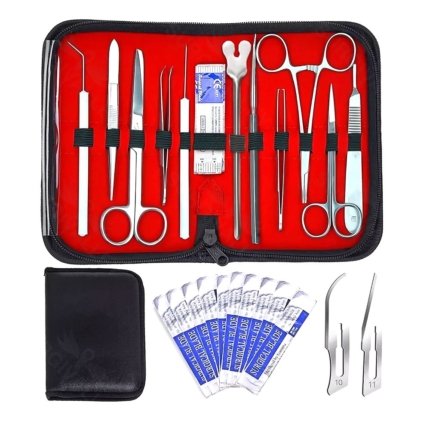 Advanced General Surgery Set Dissection Kit with Reusable Silicone Pad