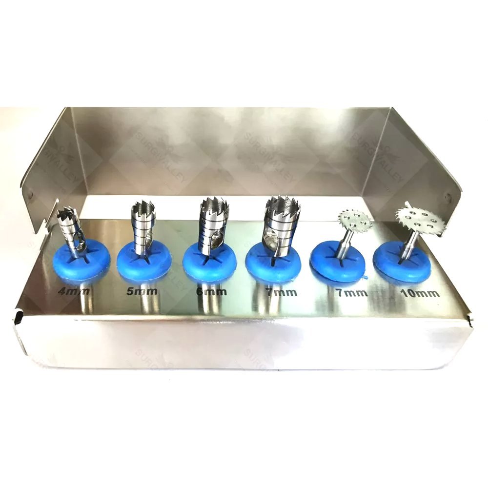 resized_processed_Dental Saw Disk Cutting Tool Kit 4mm ,5mm, 6mm & 7mm Saw Disk CE New