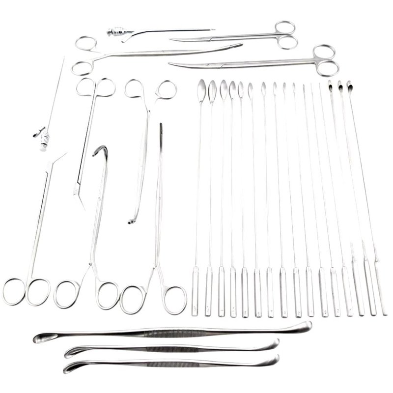 General Surgery Cholecystectomy Surgical Instrument Set – 25 Pieces ...