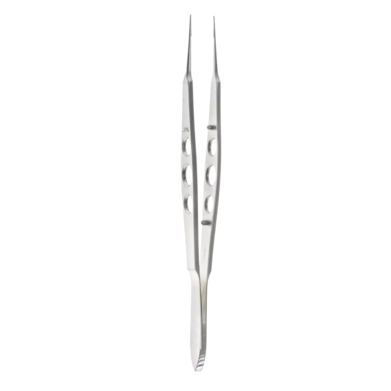 Opthalmology Castro Suture Forceps 1×2 Teeth, 0.3mm - Surgical Mark