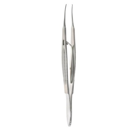 Ophthalmology Moody Fixation Forceps Curved Right with Lock