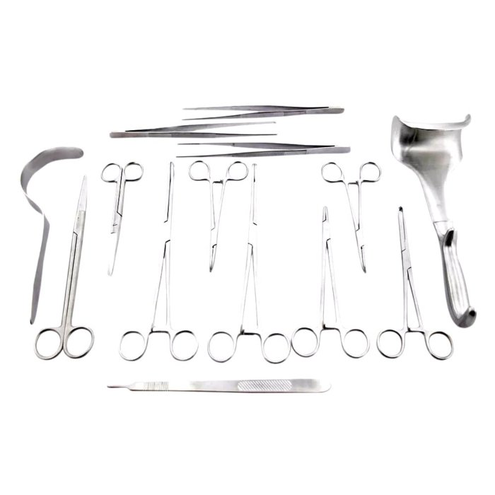 Pit Section Instruments OR Grade Cesarean Section Instrument Set 25 Pieces - Surgical Mark