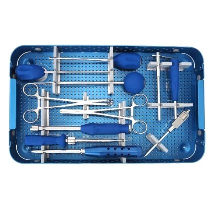 Instruments Set Trays – Spine Instrument Veterinary Orthopedic Surgery Kit Set for Animal Spinal Fixation System