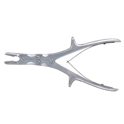 Instruments Set Trays – Stille-Luer Bone Rongeur 9" (22.5 cm) Curved Double Action German Steel