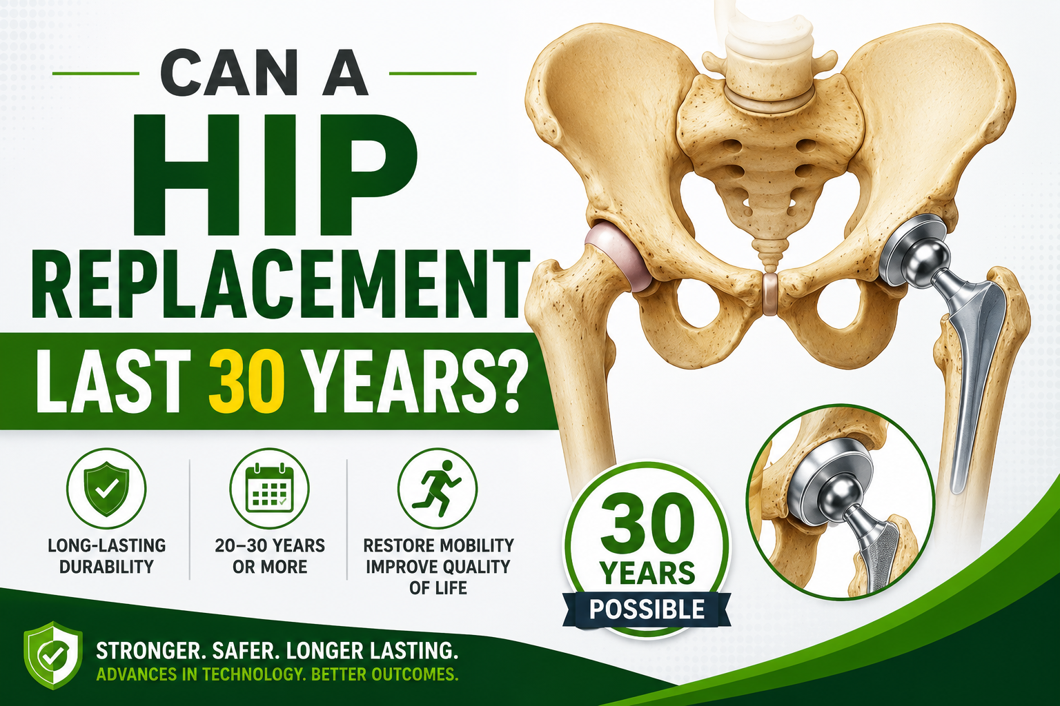Can a Hip Replacement Last 30 Years?